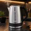 Brock WK 9903 SS elektriline veekeetja 1,7L 2200W must/roostevaba teras 360° alusega