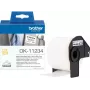 Brother DK-11234 eelõigatud valge paberi etiketirull - 60mm x 86mm, 600 etiketti, püsiv liim, otsetermoprinter, QL-seeria jaoks
