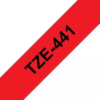 Brother TZe-441 laminaatkleeplint 18mm punane mustal 8m