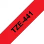 Brother TZe-441 laminaatkleeplint 18mm punane mustal 8m