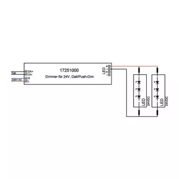 Brumberg 17251000 LED Driver DALI Ristkülikukujuline Valge 80W 230V 24V