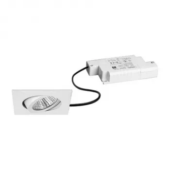 Brumberg 39365073 LED süvistatav prožektorikomplekt BB05 ruudukujuline valge 3000K 6W 230V faasitav hämardatav pööratav