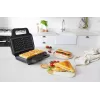 BRV VST098X 3-in-1 võileivamasin, vahvlimasin ja grill, 850 W, DuraCeramic mittekleepuvad plaadid, must/hõbe