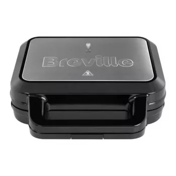 BRV VST098X 3-in-1 võileivamasin, vahvlimasin ja grill, 850 W, DuraCeramic mittekleepuvad plaadid, must/hõbe