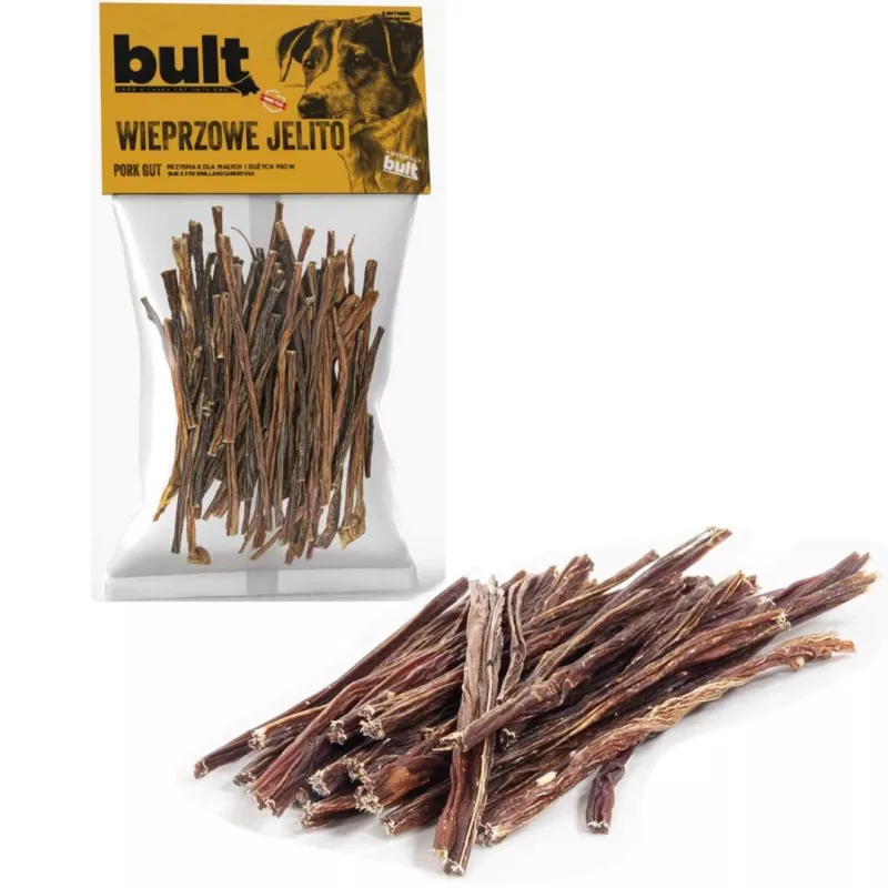 BULT Kuivatatud sea soolestik koerale maius - 100g