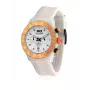 BULTACO H1PW43C-CW1 Naiste Analoogkvartskell 43mm Valge Nahkrihm