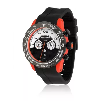 BULTACO MAN H1PO48C-SW1 48mm Quartz Analoogkell Must Silikoon