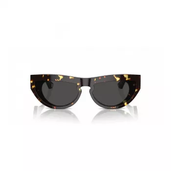 Burberry BE4422U410687 Naiste Päikeseprillid - Ruudukujuline Läbipaistev Hall Raam Tumehallide Läätsedega 58mm