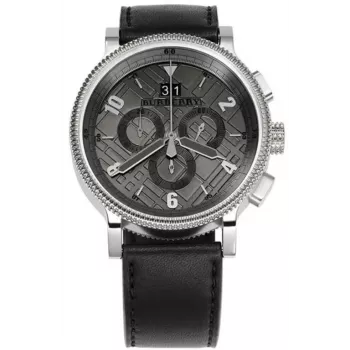 Burberry BU7683 Endurance meeste Šveitsi kvartskronograafkell 42mm must kumm