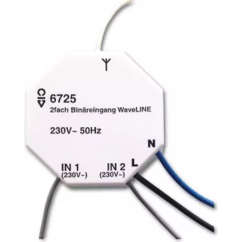 Busch-Jaeger 6725 2-kanaliline lülitus-/hämardusaktuaator, süvispaigaldatav, 230V, free@home