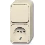BUSCH-JAEGER Duro 2000 AP Schuko pistikupesa, pealepandav, 1-kohaline, alpine valge