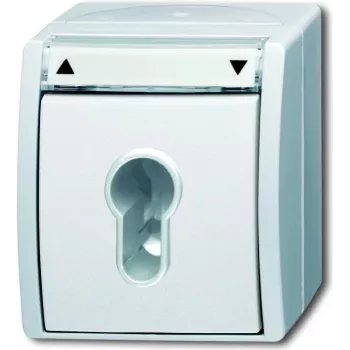 Busch-Jaeger Ocean 2712 SLW-54 pealepandav SCHUKO pistikupesa, IP44, valge 2CKA001101A0924