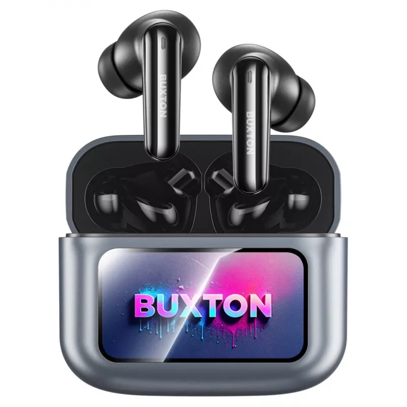 Buxton BTW 9600 juhtmevabad üle-kõrva kõrvaklapid aktiivse mürasummutusega, Bluetooth 5.3, 30h aku, must