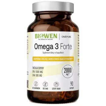 BWN BIOWEN Omega 3 Forte 1000 mg EPA, 500 mg DHA – toidulisand inimestele – 90 kapslit