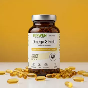 BWN BIOWEN Omega 3 Forte 1000 mg EPA, 500 mg DHA – toidulisand inimestele – 90 kapslit