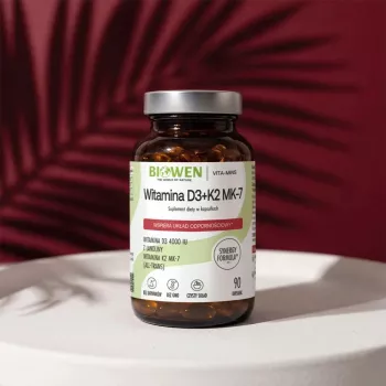 BWN BIOWEN Vitamiinid D3 + K2 MK-7 toidulisand – 90 kapslit