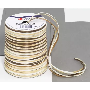 C.E. Pattberg Raffia Matt Kingituspael Pruun/Kreem 10mm x 20m