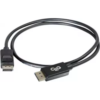 C2G 5,0 m DisplayPort-kaabel fiksaatoritega, isane-isane, must 84403