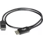 C2G 5,0 m DisplayPort-kaabel fiksaatoritega, isane-isane, must 84403