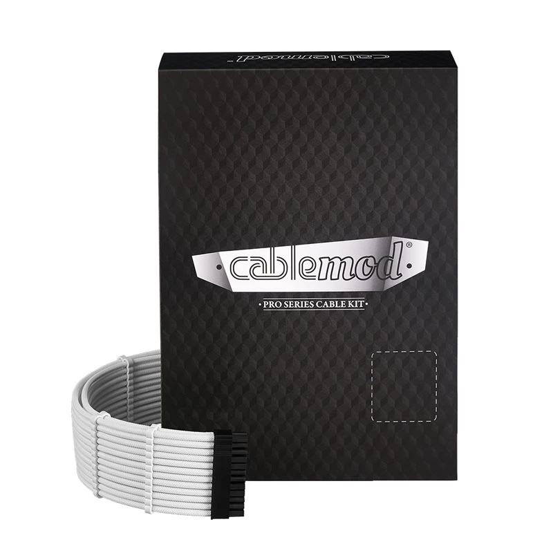 CableMod C-Series PRO ModMesh 12VHPWR kaablikomplekt Corsair RM, RMi, RMx (Black Label) jaoks - valge