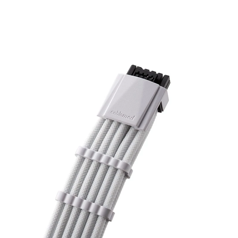 CableMod C-Series PRO ModMesh 12VHPWR kaablikomplekt Corsair RM, RMi, RMx (Black Label) jaoks - valge