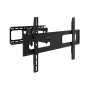 CABLETECH Universaalne Full-Motion TV-kinnitus 37 inch-80 inch ekraanidele, 50 kg koormus, VESA kuni 600x400, ±60° pööre, +5°/-15° kallutus, 62-466 mm seina kaugus, must