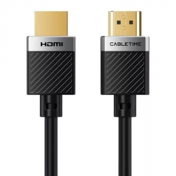 CABLETIME CA915811 HDMI 2.0 kaabel - 10m, 4K@60Hz, 18Gbps, High Speed with Ethernet, HDR, Triple Shielded, must