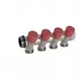 Caleffi 324 Series 4-Way Termostaatiline segamisventiil 1 inch x 1/2 inch 60°C DZR Messing