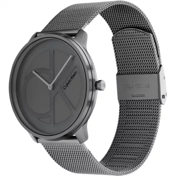 CALVIN KLEIN MAN 25200030 40mm Kvartskell Analoog Hõbedane Roostevabast Terasest Võrk