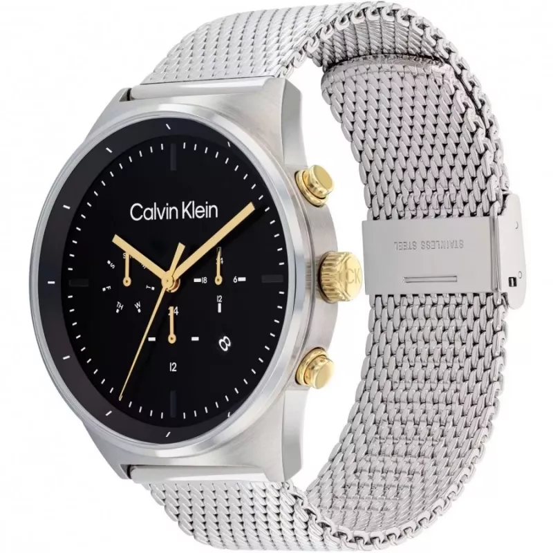 CALVIN KLEIN Meeste City Collection Kell 25200296 44mm Roostevaba Teras Šveitsi Kvarts