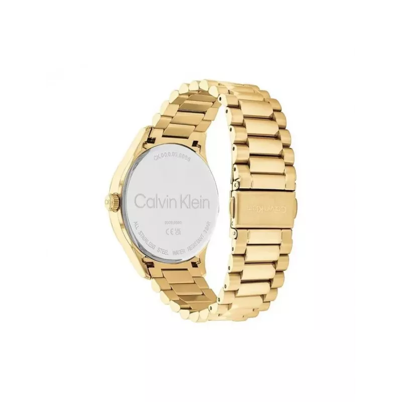 Calvin Kleini meeste käekell 25200229 40mm hõbedane roostevaba teras must nahk