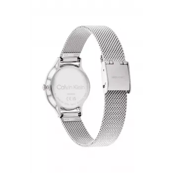 CALVIN KLEIN Naiste Kell 25200058 28mm Hõbedane Roostevabast Terasest Võrk