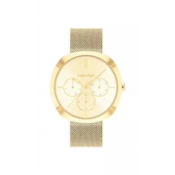 CALVIN KLEIN Naiste kell Minimal Extension 25200339 38.5 mm hõbedane roostevabast terasest võrkrihm