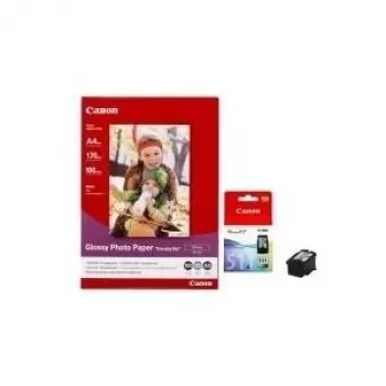 Canon CL-511 ChromaLife tint ja GP-501 läikiv fotopaber komplekt (100 lehte, 10x15 cm, 170 g/m²) 2972B008
