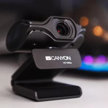 Canyon C6 2K Ultra Full HD 3.2MP veebikaamera USB 2.0-ga, must
