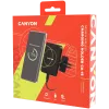 CANYON CH-15 Auto hoidik ja juhtmevaba laadija MegaFix, 15W, USB-C, must