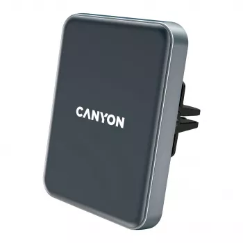 CANYON CH-15 Auto hoidik ja juhtmevaba laadija MegaFix, 15W, USB-C, must