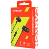 CANYON EP-3 In-Ear Peakomplekt Mikrofoniga, 1,2m Lame Kaabel, Tumehall
