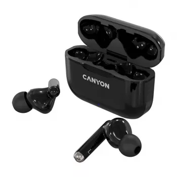 Canyon TWS-3 True Wireless Bluetooth kõrvaklapid laadimiskarbiga, must