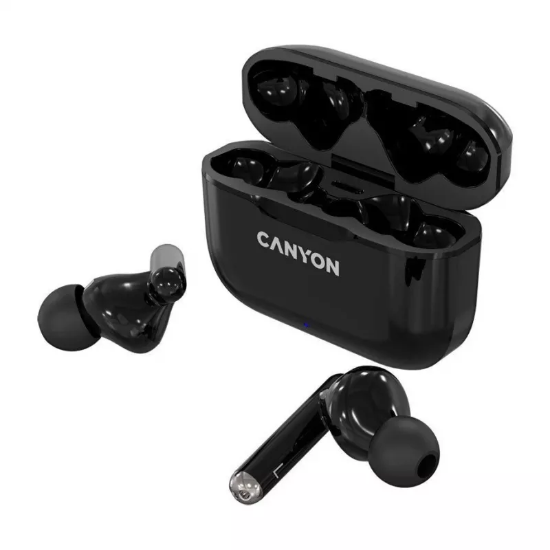 Canyon TWS-3 True Wireless Bluetooth kõrvaklapid laadimiskarbiga, must