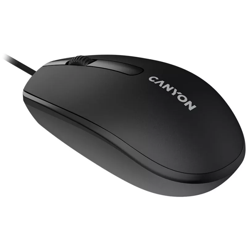Canyon Wired Mouse M-10 With 3 Buttons Black