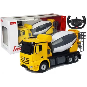 Auto R/C Mercedes-Benz Arocs Rastar 1:14 Kollane