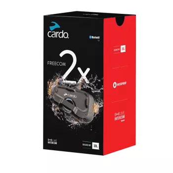 Cardo FRC2X103 Mootorratta Bluetooth-intercom 2 kanalit 800 m Must