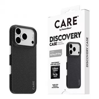 CARE by PanzerGlass Discovery ümbris MagSafe'iga iPhone 17 Pro jaoks - läbipaistev