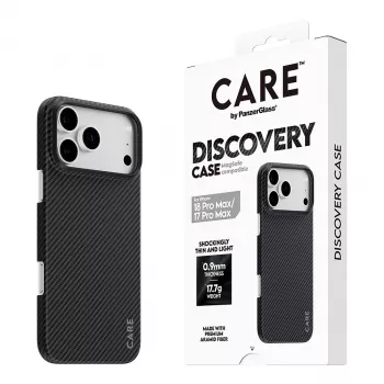 CARE by PanzerGlass Discovery ümbris MagSafe'iga iPhone 17 Pro Max jaoks - läbipaistev
