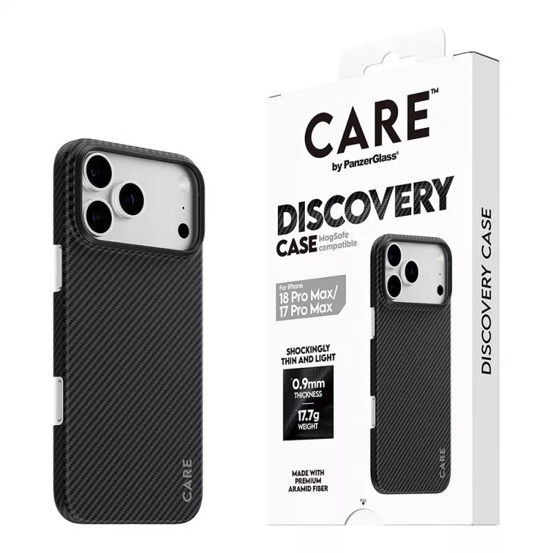 CARE by PanzerGlass Discovery ümbris MagSafe'iga iPhone 17 Pro Max jaoks - läbipaistev