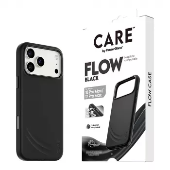 CARE by PanzerGlass Flow ümbris iPhone 17 Pro Max jaoks, must, MagSafe (CR81975)