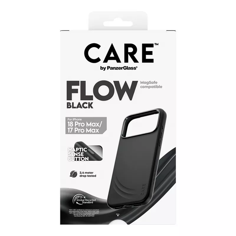 CARE by PanzerGlass Flow ümbris iPhone 17 Pro Max jaoks, must, MagSafe (CR81975)