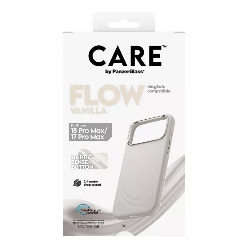 CARE by PanzerGlass Flow ümbris vanill toega MagSafe iPhone 17 Pro Maxile