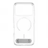 CARE by PanzerGlass Kickstand Case läbipaistev valge MagSafe'iga iPhone 17 Pro jaoks
